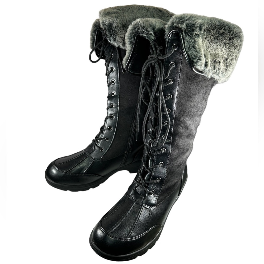 NWT Cloudwalkers WIDE FIT Alexis Cold Weather Boot -faux fur